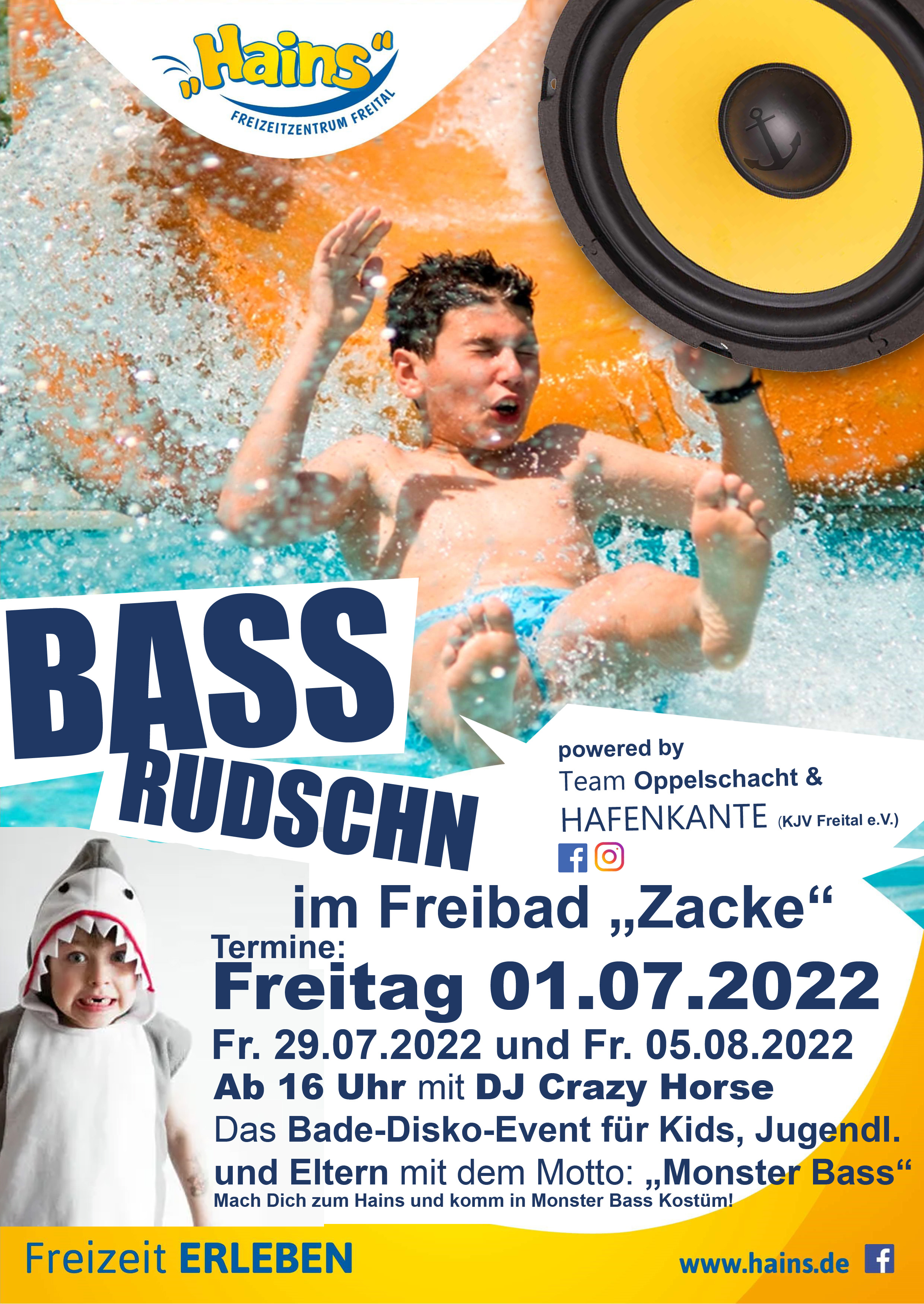 BASS Rutschen 2022 im Freibad "Zacke" 01.07.2022